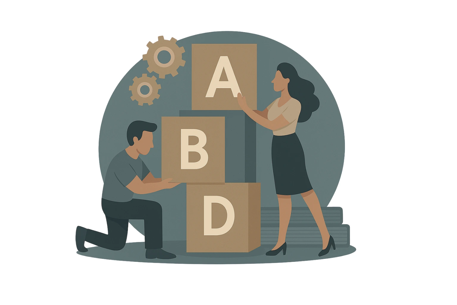 Property Management ABC - Blue - Beige