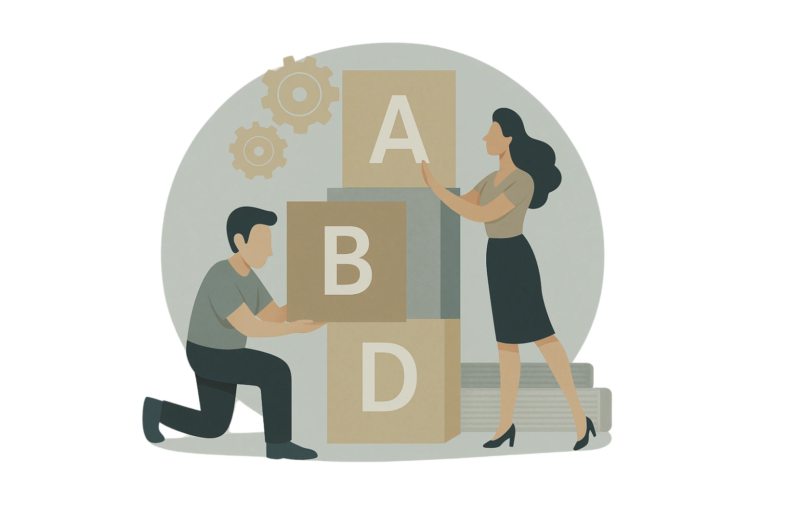 Property Management ABC - Blue - Beige