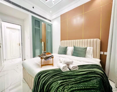 Luxury 1-Bedroom Apartment with Garden View | Vincitore Benessere, Arjan, Dubai