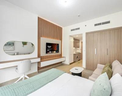 Brand New Studio Apartment at Azizi Riviera 6 Meydan with Large Balcony